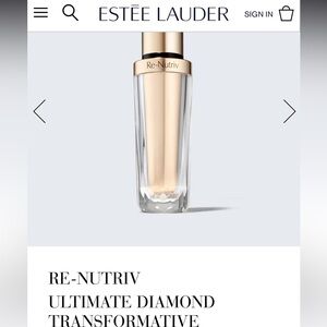 Estee Lauder Re-Nutriv Ultimate Diamond Transformative Cream - Gold and Clear
